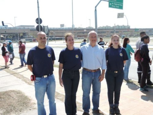 Prefeito regional Jacinto Reyes durante a ação